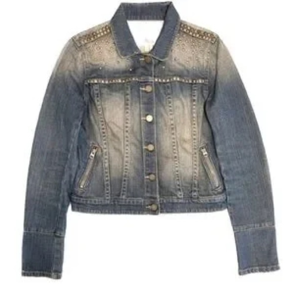 Paige Dolbie Studded Denim Jacket Women’s Size Small Premium Designer